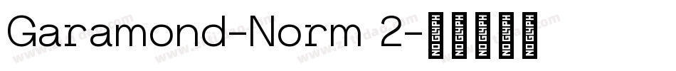 Garamond-Norm 2字体转换